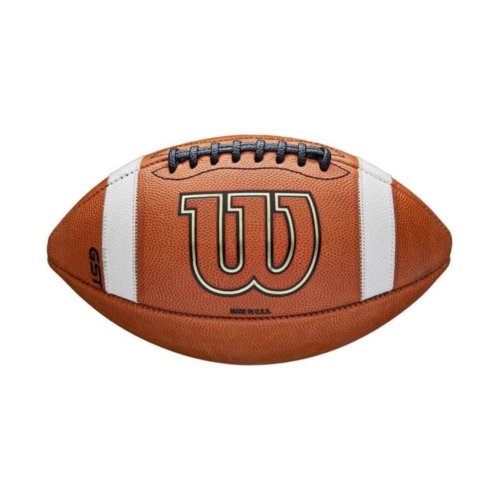 Wilson GST Speed Skin Official Regulation Size Leather Football - Brown